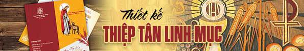 Banner thiết kế thiệp tân linh mục giuseart